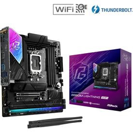 ASRock B860M Lightning WiFi mATX – LGA1851, DDR5, TB4