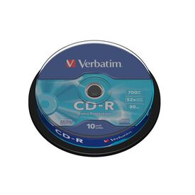 Verbatim 43437 CD-R 700MB 80min 52x 10-Pack Spindle