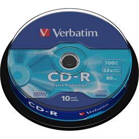 Verbatim 43437 CD-R 700MB 80min 52x 10-Pack Spindle