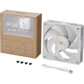 ASUS ProArt PF120 PWM 120mm Fan White — Single Pack