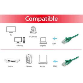 Equip Life CAT 6 Patch Cable 0.5 m Green