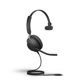 Jabra Evolve2 40 SE UC Mono USB-C Wired Headset + Ext Cord