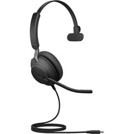 Jabra Evolve2 40 SE UC Mono USB-C Wired Headset + Ext Cord