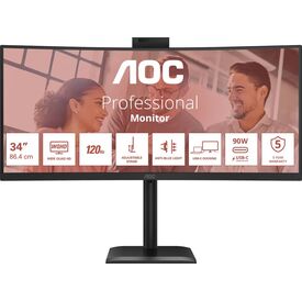 AOC CU34E4CW / LED monitor / curved / USB / 34" / 3440 x 1440 UWQ