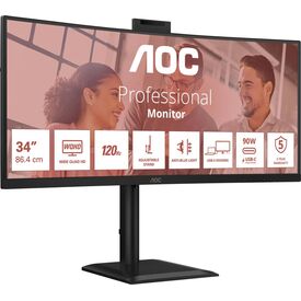 AOC CU34E4CW / LED monitor / curved / USB / 34" / 3440 x 1440 UWQ