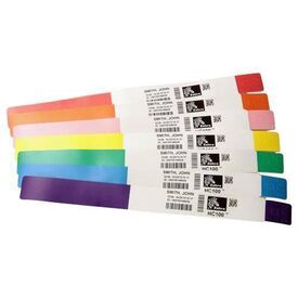 Zebra Z-Band Splash Purple Wristband Labels