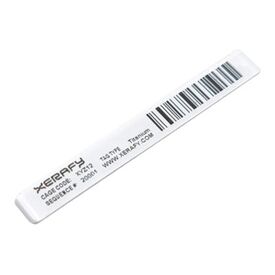 Zebra Metal Skin Titanium RFID Labels 45 x 6 mm