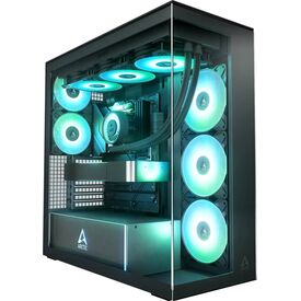 ARCTIC Xtender E-ATX PC Case Tempered Glass 5 Fans Black