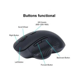 Equip 245121 Rechargeable Dual-Mode Wireless Mouse Black
