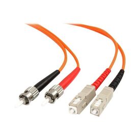 StarTech FIBSTSC2 2m ST-SC Multimode OM1 Fiber Patch Cable