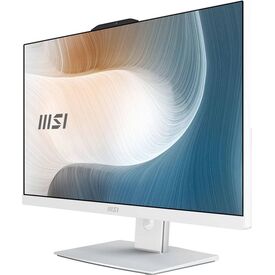 MSI Modern AM272P 1M-1236AT 27" All-in-One PC, Core i7 Mobile, 16 GB RAM, 512 GB SSD, White, Windows 11 Home Core i7 Mobile
