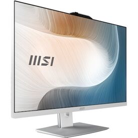 MSI Modern AM272P 1M-1236AT 27" All-in-One PC, Core i7 Mobile, 16 GB RAM, 512 GB SSD, White, Windows 11 Home Core i7 Mobile