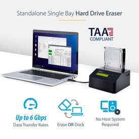 StarTech.com USB 3.0 Hard Drive Eraser Dock SDOCK1EU3P2