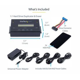 StarTech.com Standalone 2.5 / 3.5” SATA Hard Drive Duplicator and Eraser