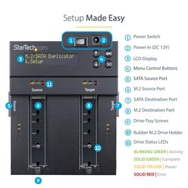 StarTech.com Standalone M.2 SATA & M.2 NVMe SM2DUPE11