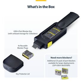StarTech.com USB-A Port Blocker Key