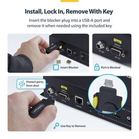 StarTech.com USB-A Port Blocker Key