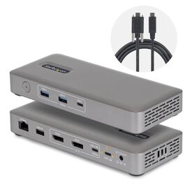 StarTech 208UE USB4 Dock Dual DisplayPort 4K 100W PD 2.5GbE