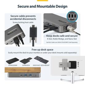 StarTech 208UE USB4 Dock Dual DisplayPort 4K 100W PD 2.5GbE