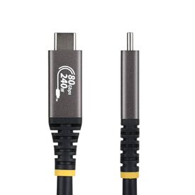 StarTech.com 1.5m USB4 Cable 80Gbps 240W Black