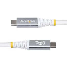 StarTech.com USB4 Cable 1.5m 80Gbps 240W White
