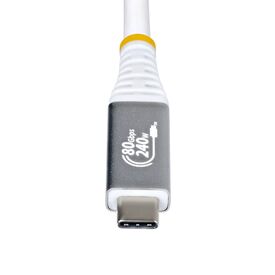 StarTech.com USB4 Cable 1.5m 80Gbps 240W White