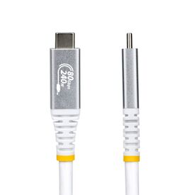 StarTech.com 1m USB4 USB-C Cable 80Gbps 240W White