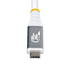 StarTech.com 1m USB4 USB-C Cable 80Gbps 240W White