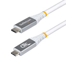 StarTech.com 1m USB4 USB-C Cable 80Gbps 240W White