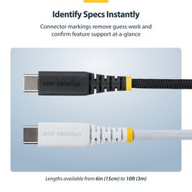 StarTech.com 2m USB-C Charging Cable 60W Black