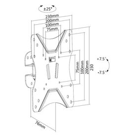 equip Mounting kit (pivot wall mount) for LCD display 650402