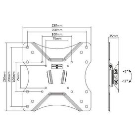 equip Slim Bracket for LCD display screen size: 2342" 650401