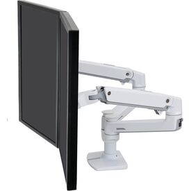 Ergotron LX Dual Side-by-Side Monitor Arm 45-491-216 White