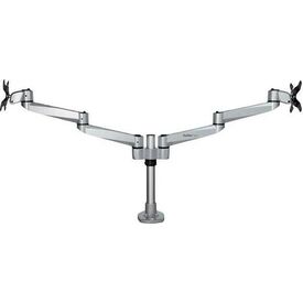 StarTech.com Desk Mount Dual Monitor Arm, 2 LCD, 13-27in, Silver