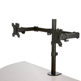 StarTech.com Desk Mount Dual Monitor Arm for 2 Monitors, Black 32