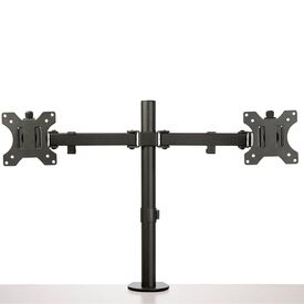 StarTech.com Desk Mount Dual Monitor Arm for 2 Monitors, Black 32