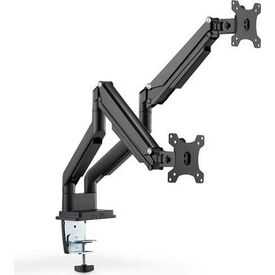DIGITUS Universal Dual Monitor Mount with Gas Spring and Clamp Mount