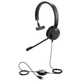 Jabra Evolve 20 MS Mono USB-A Wired Headset Black