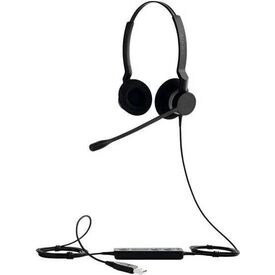 Jabra BIZ 2300 USB MS Duo Wired Headset Black