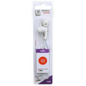 2GO Stereo In-Ear Earphones — White (3.5mm)