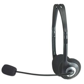 Manhattan Stereo Headset with Boom Mic — Black