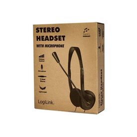 LogiLink HS0052 Stereo Headset On-Ear Wired 3.5mm Black
