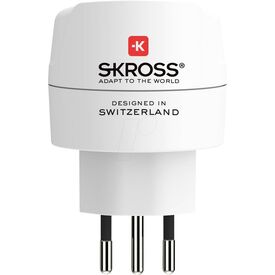 SKROSS Country Adapter Europe to Switzerland/Italy/Brazil