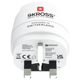 SKROSS Country Adapter Europe to United Kingdom Type G