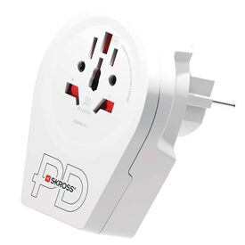 SKROSS World to Europe Travel Adapter with USB-C/USB-A