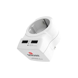 SKROSS Europe to USA Travel Adapter Type B with 2x USB-A