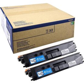 Brother TN329C 2-pack cyan original toner cartridge for DCP L8450CDW / HL-L8350CDW, L8350CDWT, L8850CDW / MFC L8850CDW