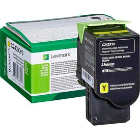 Lexmark Extra High Capacity yellow original toner C242XY0