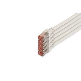 DIGITUS Cat 6 S/FTP 10 m White Cable 5 Pack