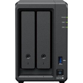 Synology DS725+ 2-Bay NAS Ryzen R1600 4GB ECC 2.5GbE